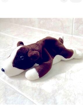 🌟HP🌟Ty Beanie Baby Bruno Bull Terrier Dog